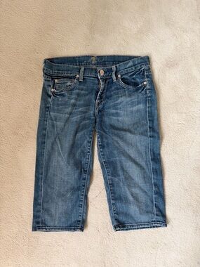 7 For All Mankind Blue Bermuda shorts Denim Jeans